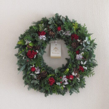昔ながらのクリスマスリース