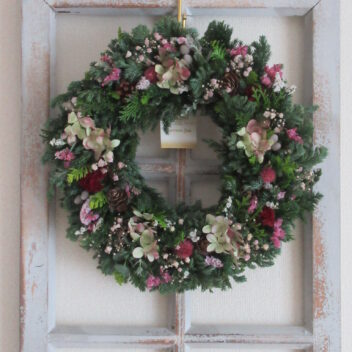 幸せなXmasリース