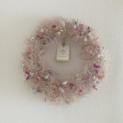 スモークツリーのドライフラワーリース　②