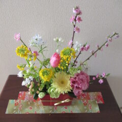 【雛まつりの花飾り】ワークショップ　