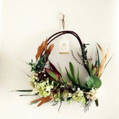 10月のドライフラワーリース・ワークショップ