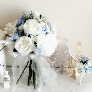 アナ雪みたいなブーケ