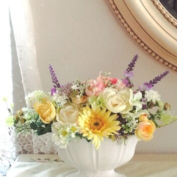 母の日アレンジメント(ガーベラ黄色)