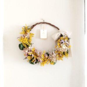 ミモザのほんわかリース