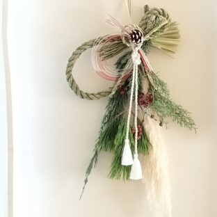 しめ縄飾り2024(白)